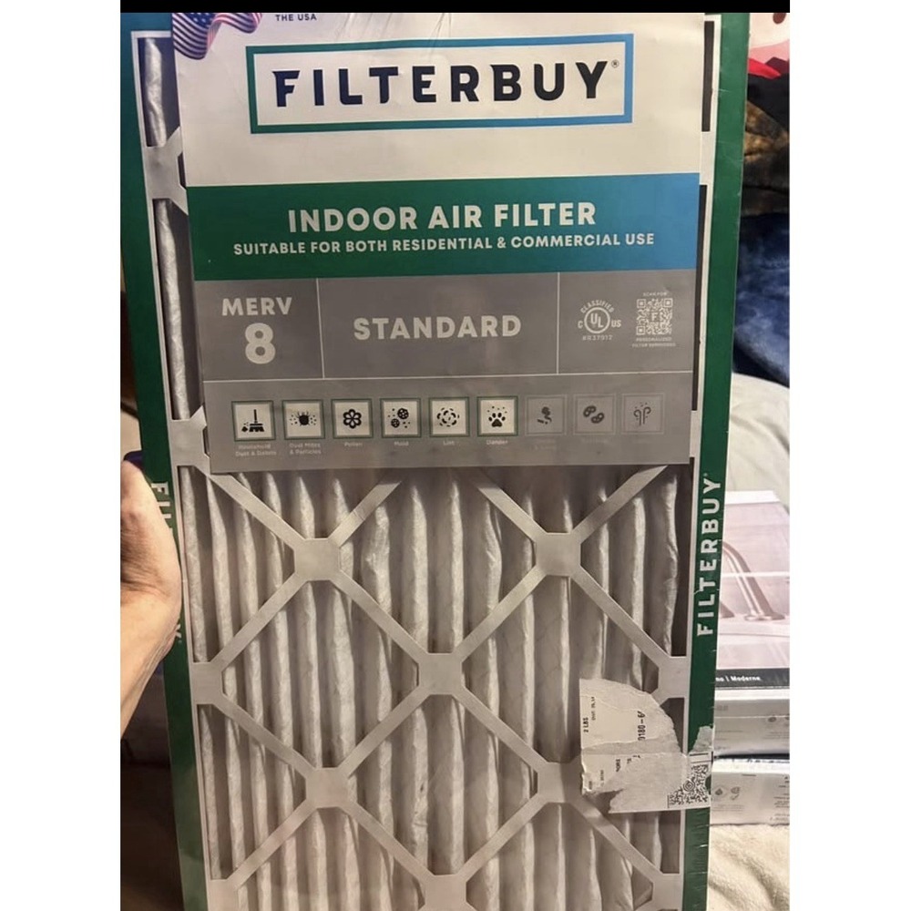 Filterbuy 14x25x1 Air Filter MERV 8 Standard HVAC AC Furnace Filter! 4 Pack! New